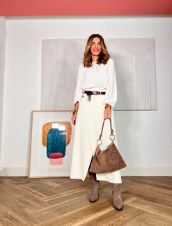 Bolso aros ideal taupe