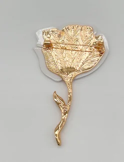 Broche Flor nacar
