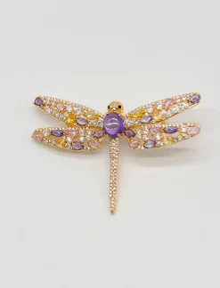 Broche Maravilloso Libélula Lila