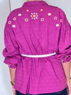 Camisa bordados buganvilla