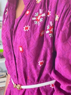 Camisa bordados buganvilla