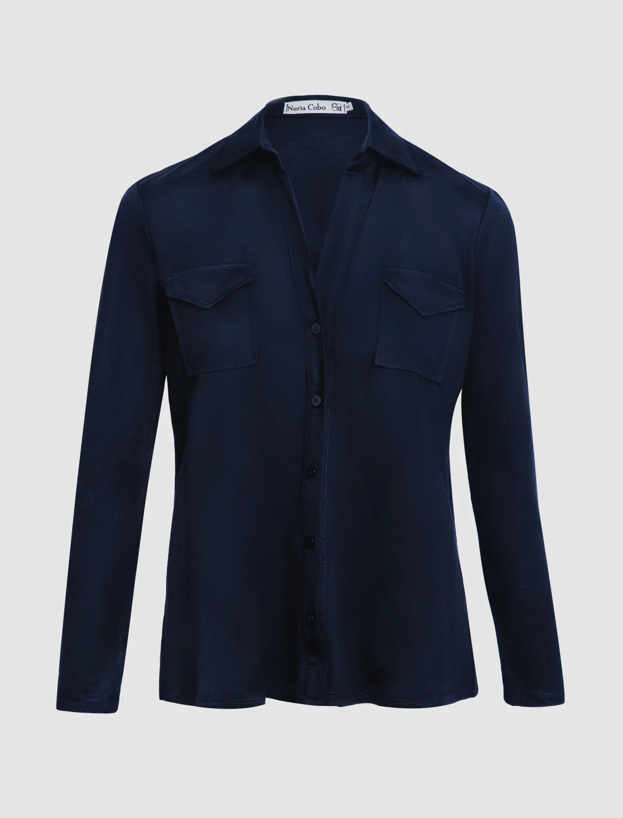 Camisa de Viscosa Marino – Elegancia y Confort