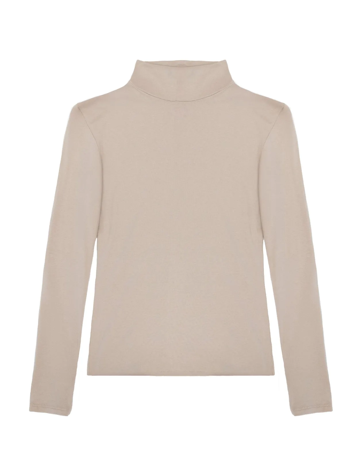 Camiseta de viscosa suave beig