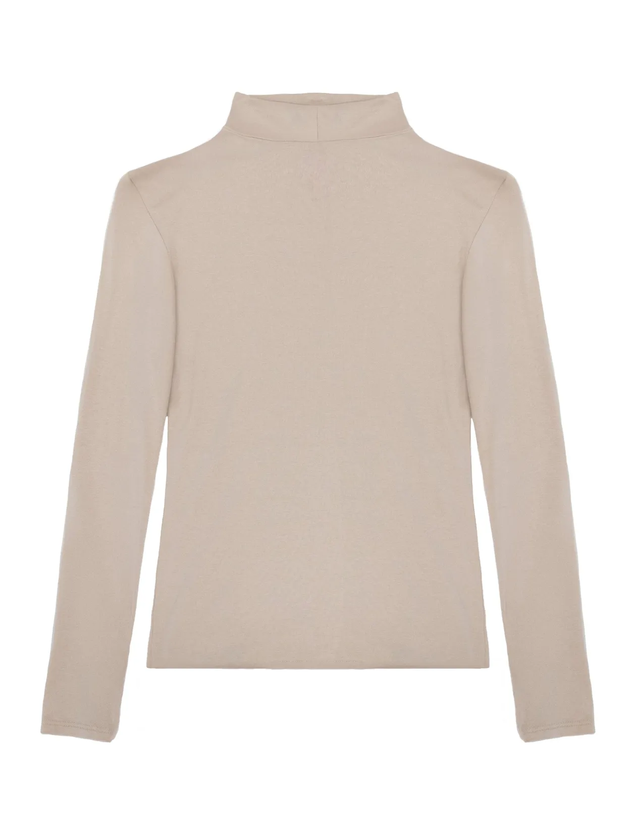 Camiseta de viscosa suave beig