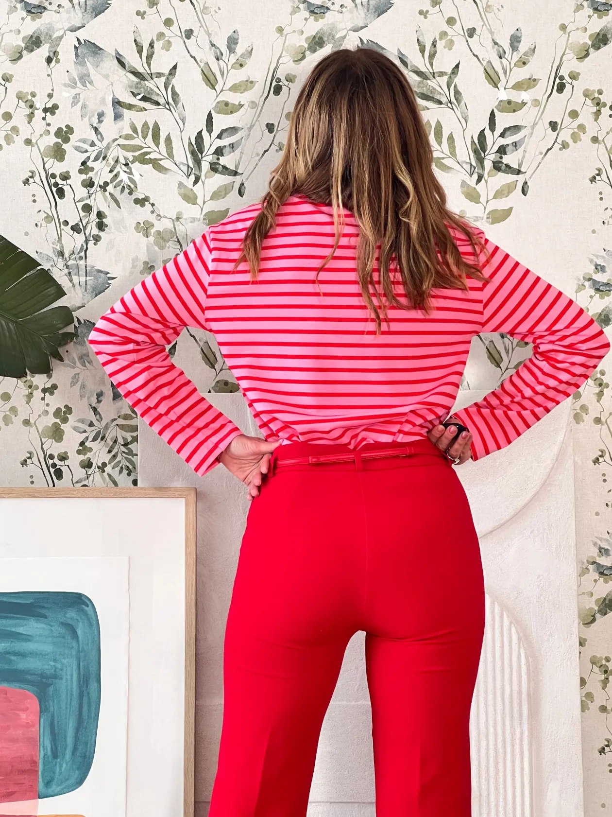 Camiseta marinera muy chic rosa