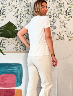 Camiseta muy soft beige