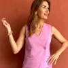 Chaleco Chic rosa