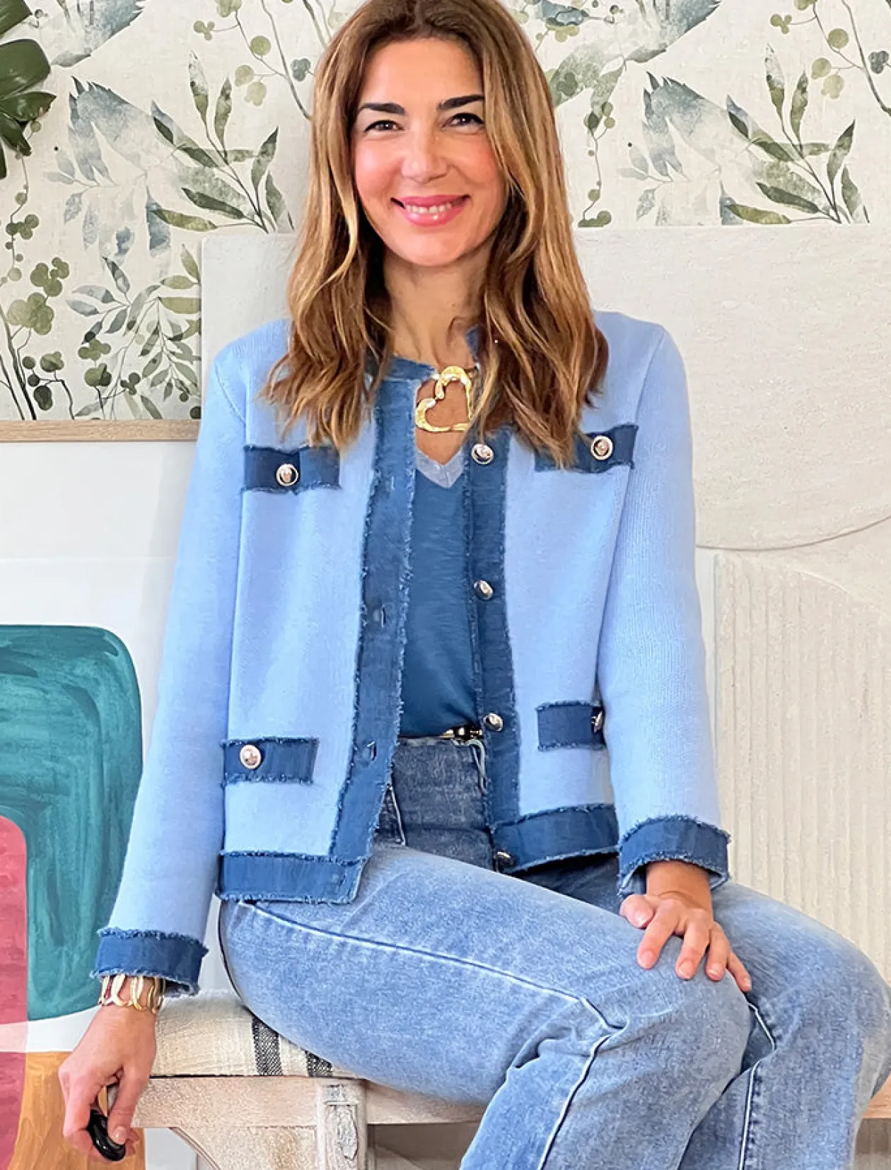 Chaqueta denim blue