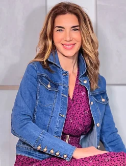 Chaqueta jeans puños ideales última S M