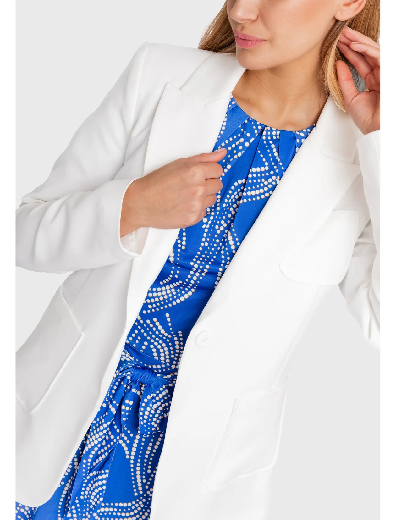 Chaqueta Slim chic blanca