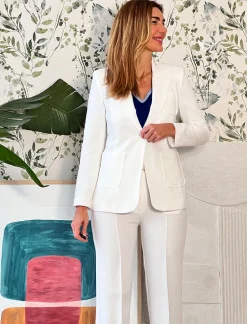Chaqueta Slim chic blanca
