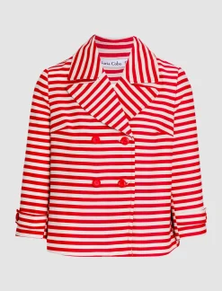 Chaqueta superbonita rayas rojas