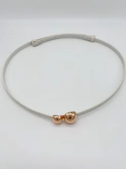 CINTURON FINO SILVERIO BLANCO