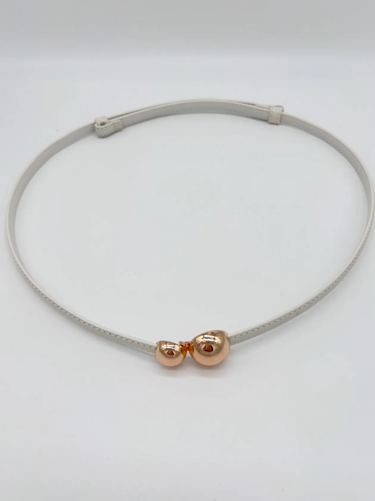 CINTURON FINO SILVERIO BLANCO