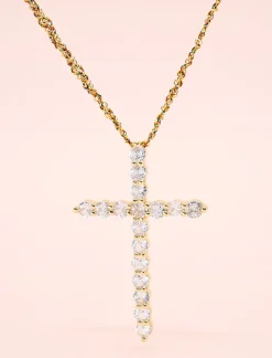 Collar cruz amor