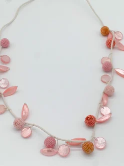 COLLAR EMERALD ROSADO