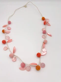 COLLAR EMERALD ROSADO