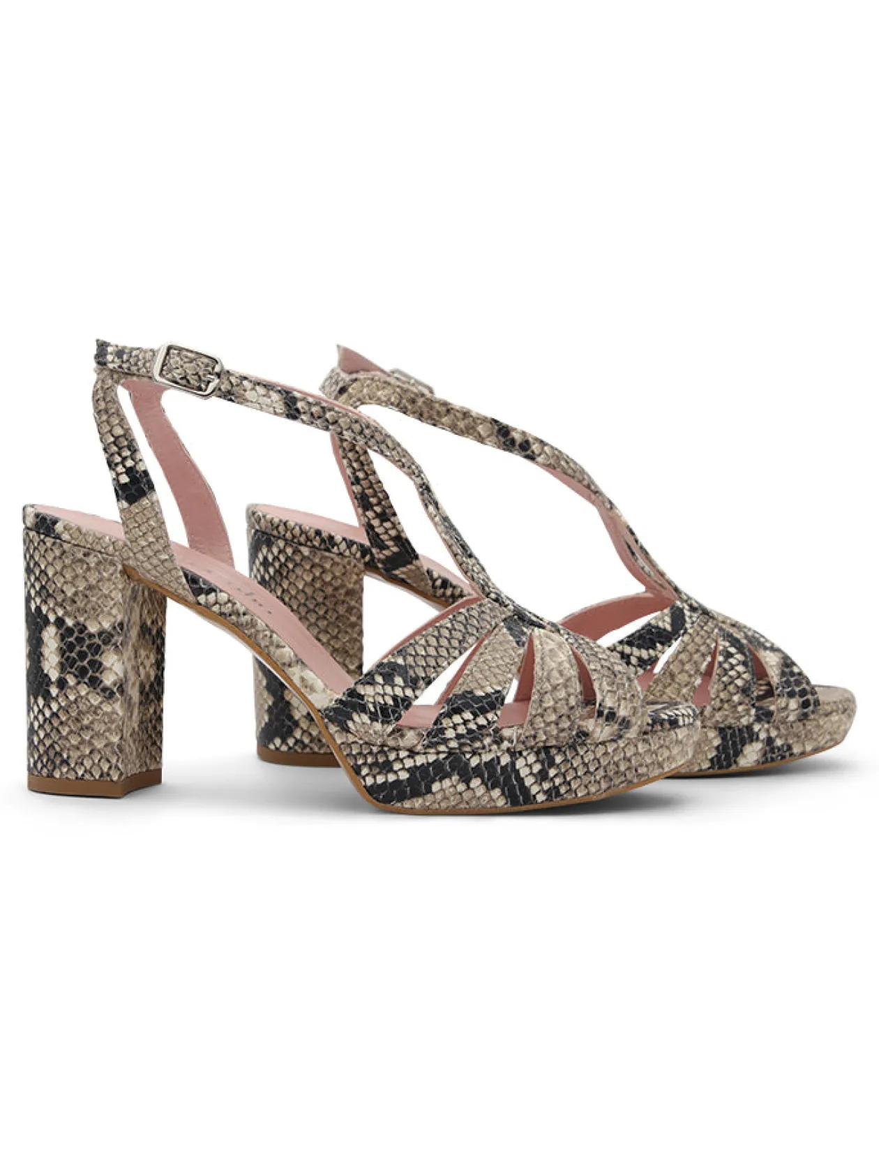 Estrella Print tacón ancho