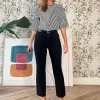 Jeans flare bonito negro