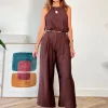 Pantalon Fluido Harper chocolate