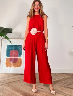 Pantalon Fluido Harper rojo