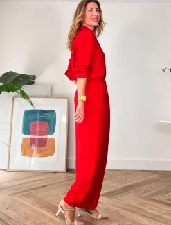 Pantalon Fluido Harper rojo
