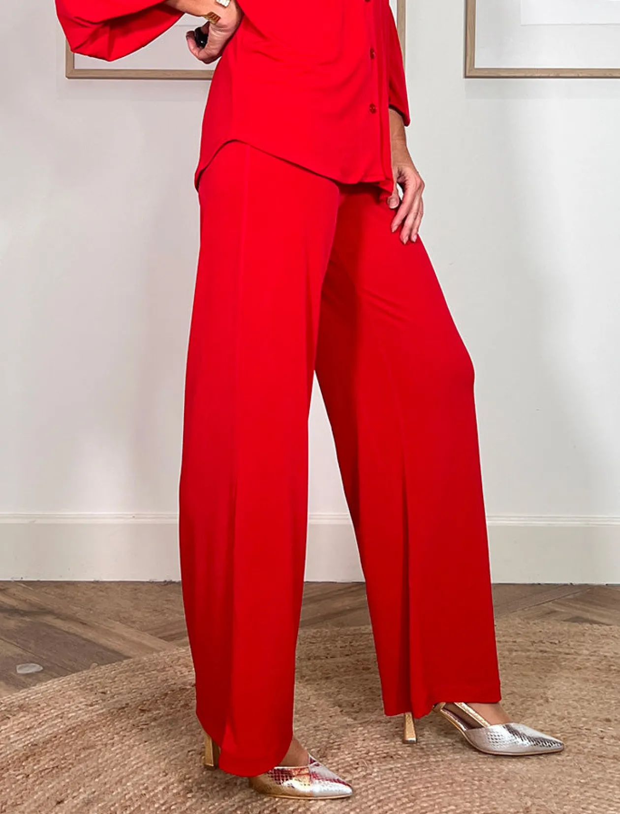 PANTALON SOFT FAVORECEDOR ROJO