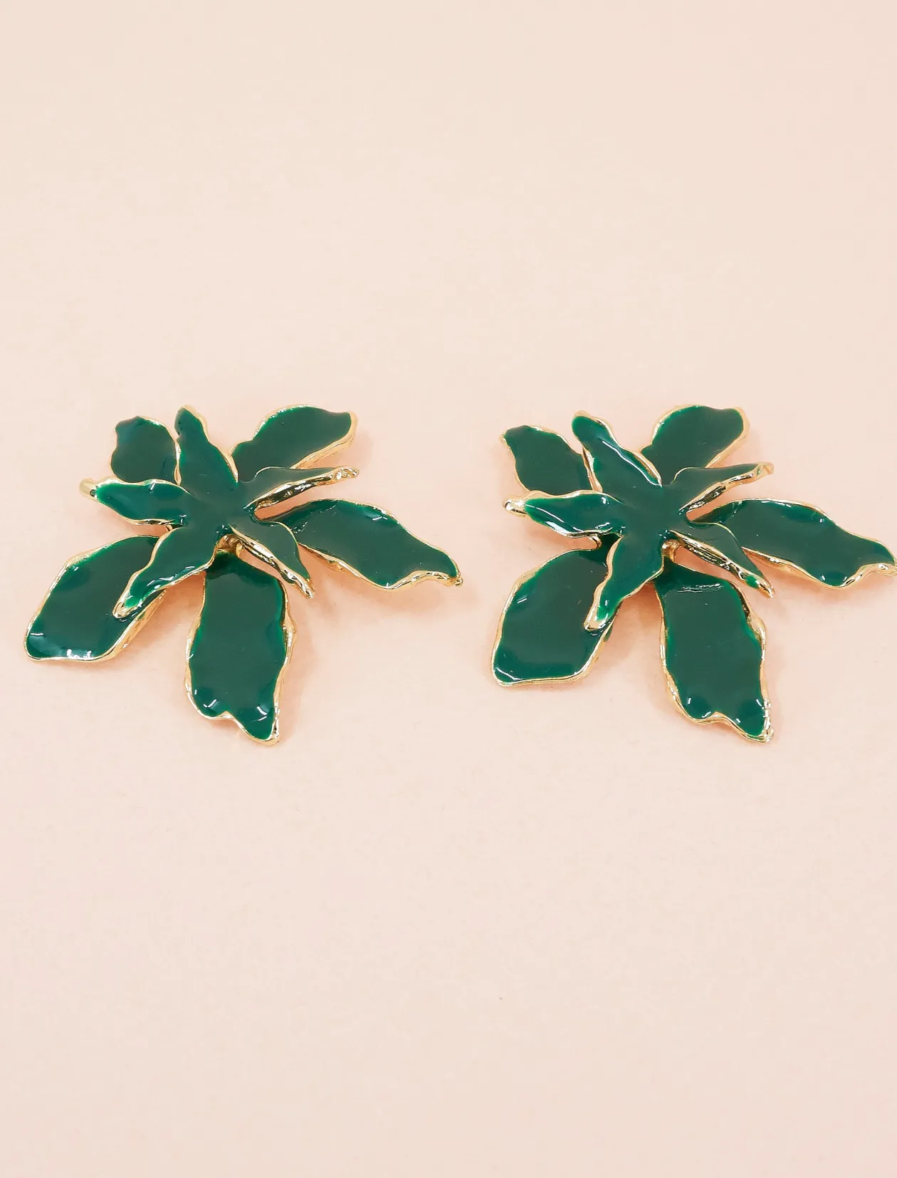PENDIENTES ORQUIDEA VERDE