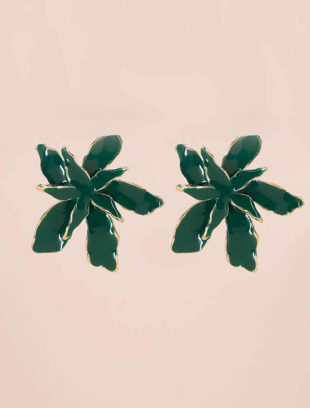 PENDIENTES ORQUIDEA VERDE