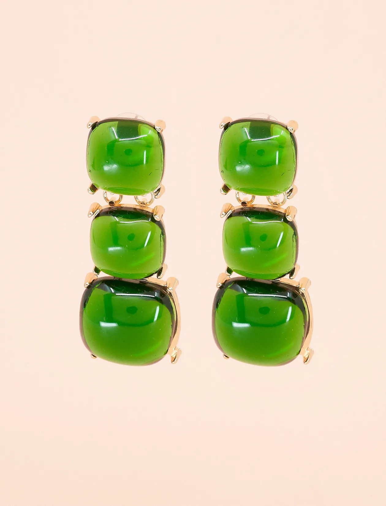 PENDIENTES VERDE QUE TE QUIERO