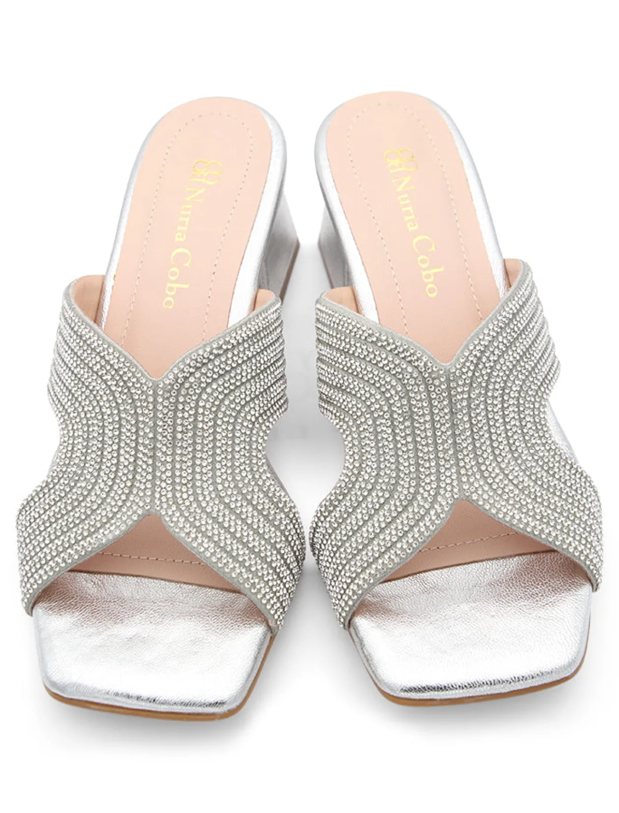 SANDALIA STRASS CHIC PLATA