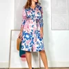 Vestido camisero para todo flor