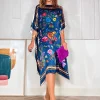 Vestido de seda jardín chic
