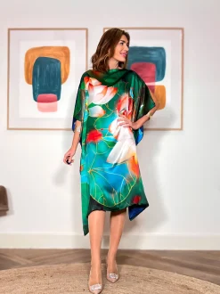 Vestido de seda Loto mágico